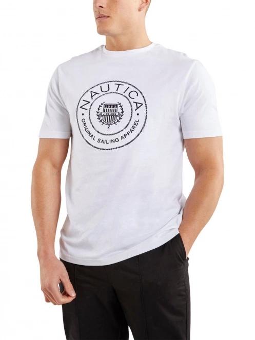 Nautica Pendle T-Shirt férfi rövid ujjú póló fehér színben 2