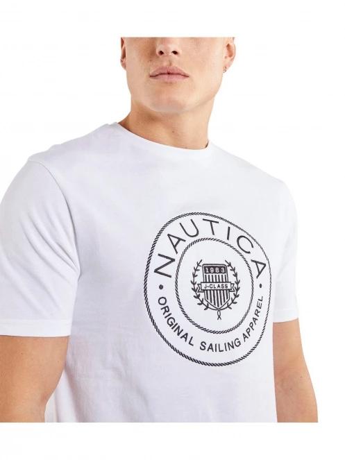 Nautica Pendle T-Shirt férfi rövid ujjú póló fehér színben 5