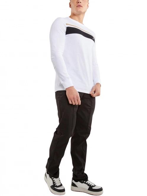 Nautica Royton LS T-Shirt férfi hosszú ujjú póló fehér színben 4