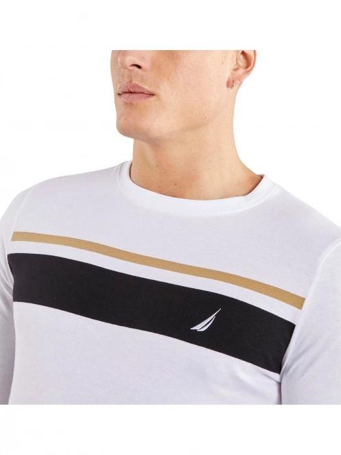 Nautica Royton LS T-Shirt férfi hosszú ujjú póló fehér színben 5