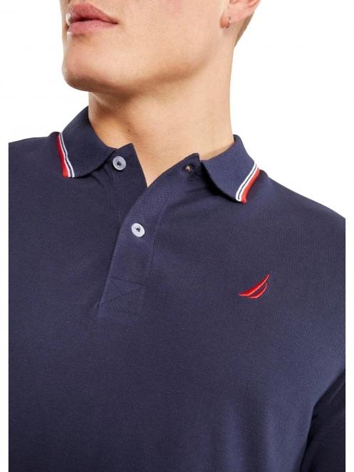 Nautica Sven Polo Shirt férfi rövid ujjú póló sötétkék színben 5