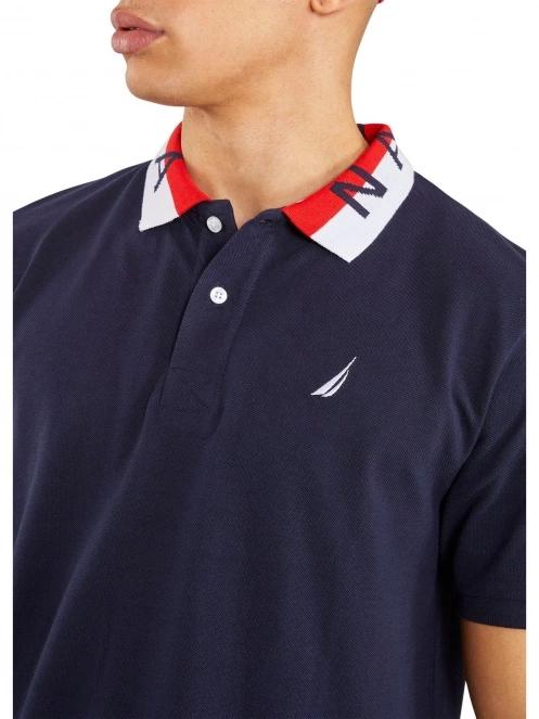 Nautica Braxton Polo Shirt férfi galléros póló sötétkék színben 5