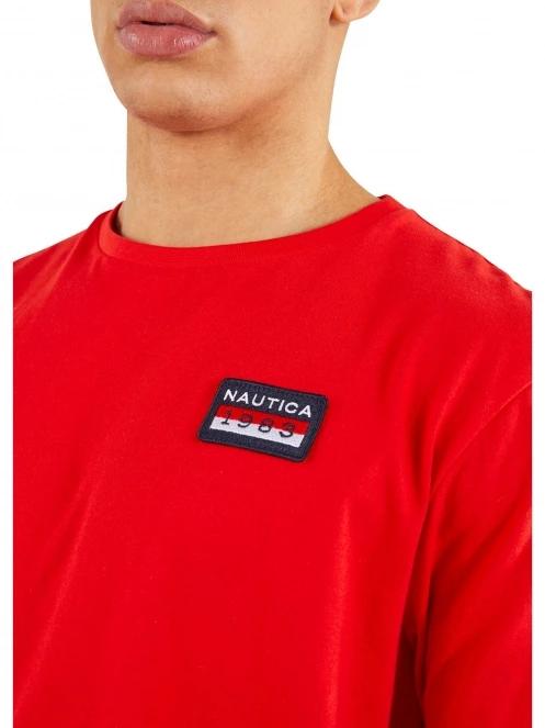 Nautica Zane T-Shirt férfi rövid ujjú póló piros színben 5