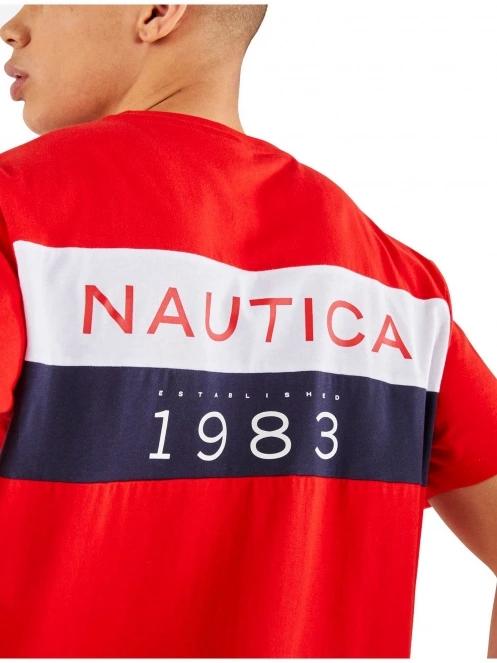 Nautica Zane T-Shirt férfi rövid ujjú póló piros színben 6