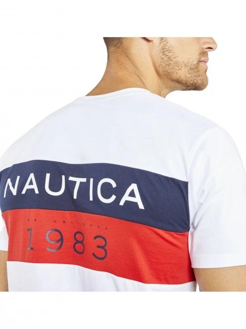 Nautica Zane T-Shirt férfi rövid ujjú póló fehér színben 5