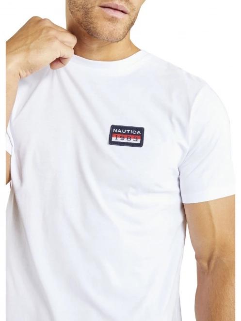 Nautica Zane T-Shirt férfi rövid ujjú póló fehér színben 6