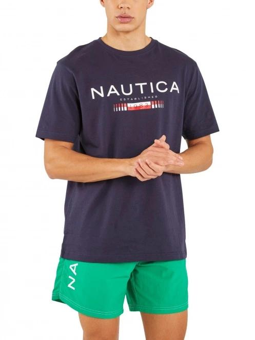 Nautica Quinn T-Shirt férfi rövid ujjú póló sötétkék színben 2