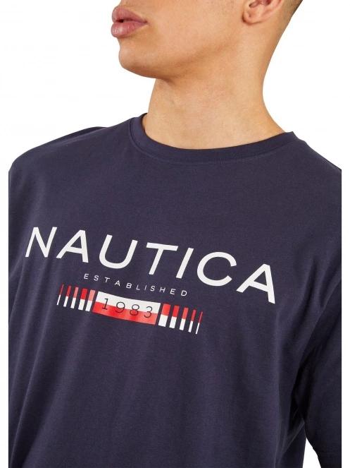 Nautica Quinn T-Shirt férfi rövid ujjú póló sötétkék színben 5