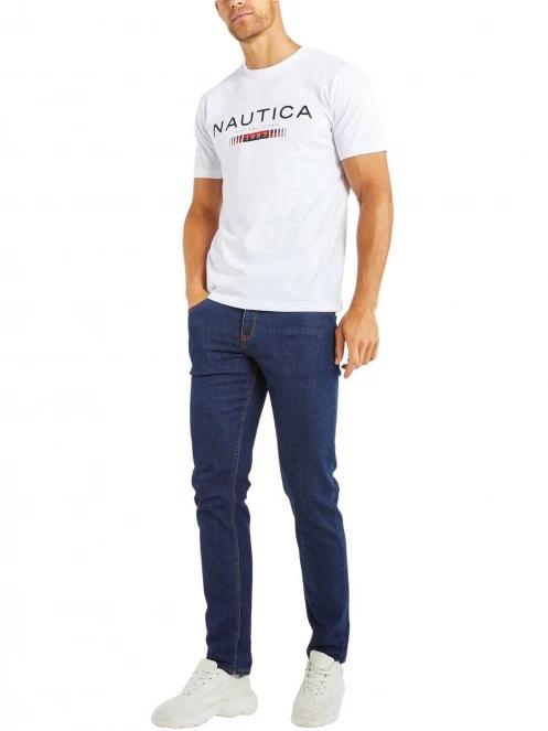 Nautica Quinn T-Shirt férfi rövid ujjú póló fehér színben 4
