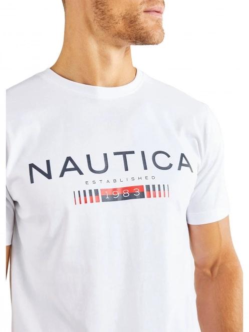 Nautica Quinn T-Shirt férfi rövid ujjú póló fehér színben 5