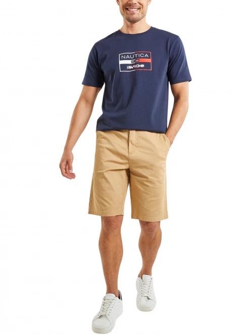 Nautica Sage Chino Short férfi rövidnadrág barna színben 4
