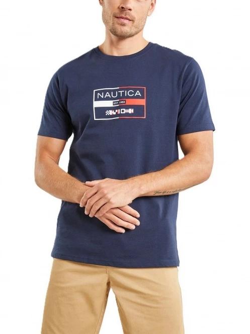Nautica Alves T-Shirt férfi rövid ujjú póló sötétkék színben 2