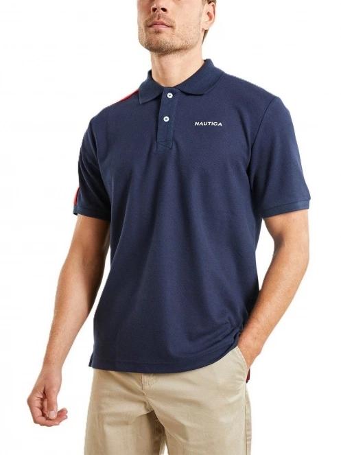 Nautica Hopeman Polo Shirt férfi galléros póló sötétkék színben 2