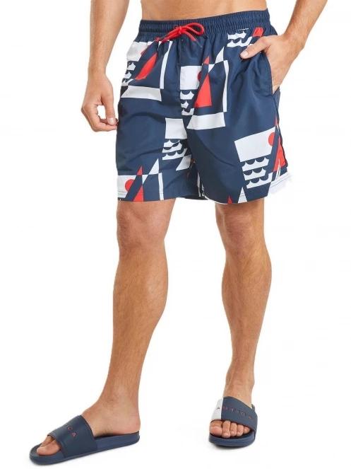 Nautica Lhanbryde 6” Swim Short férfi beach short sötétkék színben 2