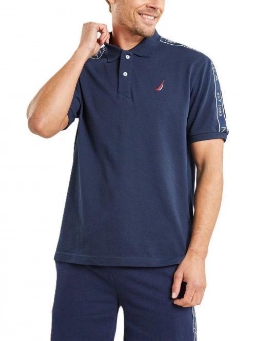 Nautica Connolly Polo Shirt férfi galléros póló sötétkék színben 2