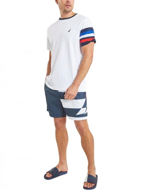 Nautica Kameron  6” Swim Short férfi beach short sötétkék színben 4