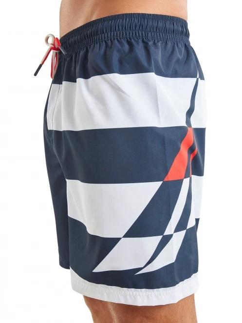 Nautica Kameron  6” Swim Short férfi beach short sötétkék színben 5