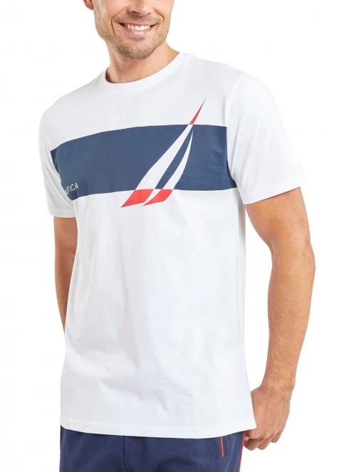 Nautica Adonis T-Shirt férfi rövid ujjú póló fehér színben 2