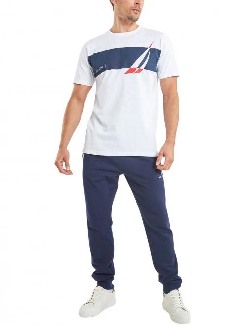 Nautica Adonis T-Shirt férfi rövid ujjú póló fehér színben 4