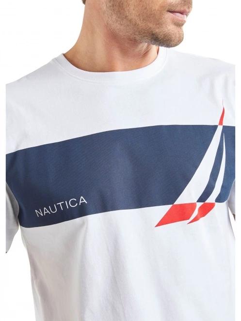 Nautica Adonis T-Shirt férfi rövid ujjú póló fehér színben 5