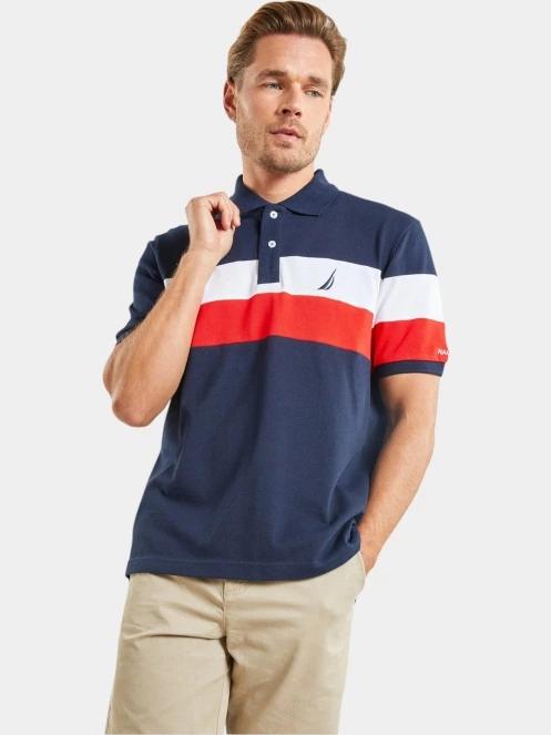 Nautica Ike Polo Shirt férfi galléros póló sötétkék színben 2