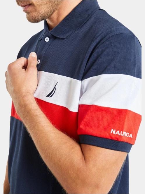 Nautica Ike Polo Shirt férfi galléros póló sötétkék színben 5