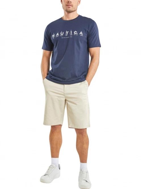Nautica Cade T-Shirt férfi rövid ujjú póló sötétkék színben 4
