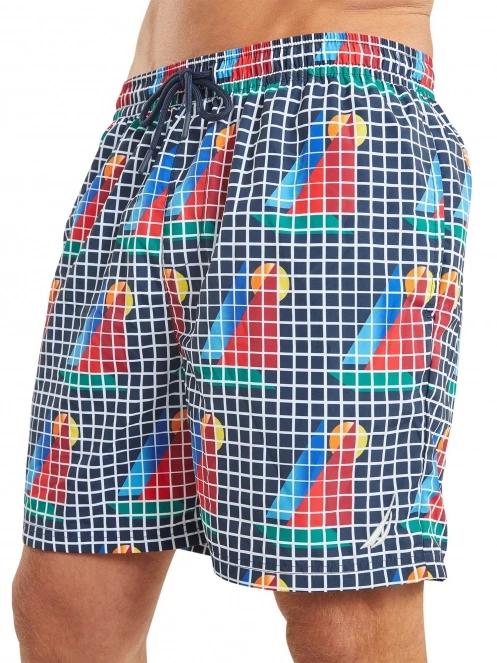 Nautica Tadeo 6” Swim Short férfi beach short sötétkék színben 5