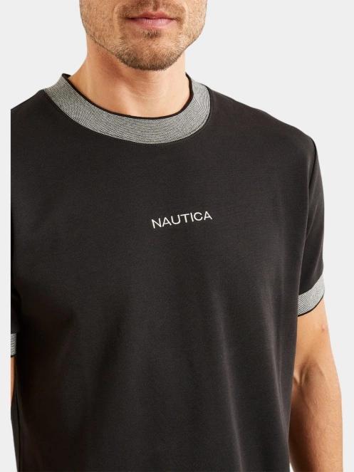 Nautica Cannon T-Shirt férfi rövid ujjú póló fekete színben 5