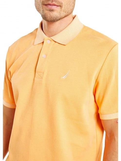 Nautica Emory Polo Shirt férfi galléros póló narancssárga színben 5