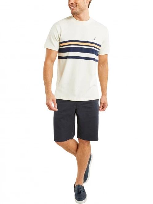 Nautica Stetson T-Shirt férfi rövid ujjú póló fehér színben 4