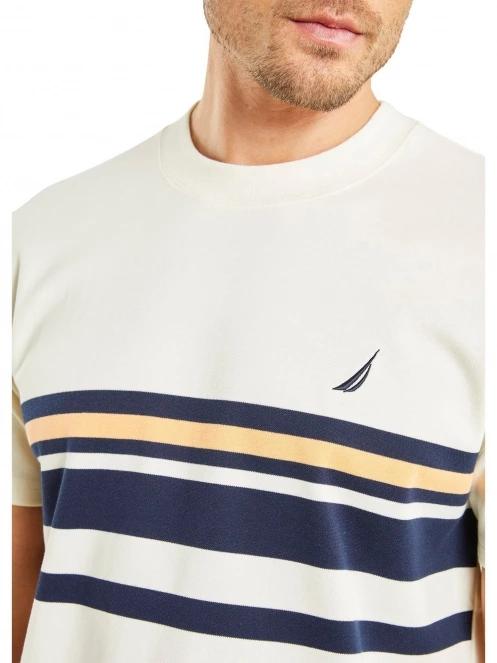 Nautica Stetson T-Shirt férfi rövid ujjú póló fehér színben 5