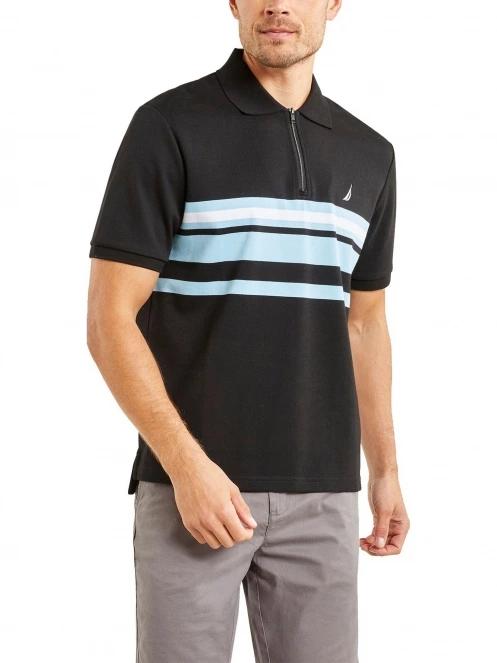 Nautica Princeton Polo Shirt férfi galléros póló fekete színben 2