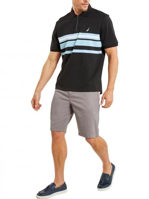 Nautica Princeton Polo Shirt férfi galléros póló fekete színben 4