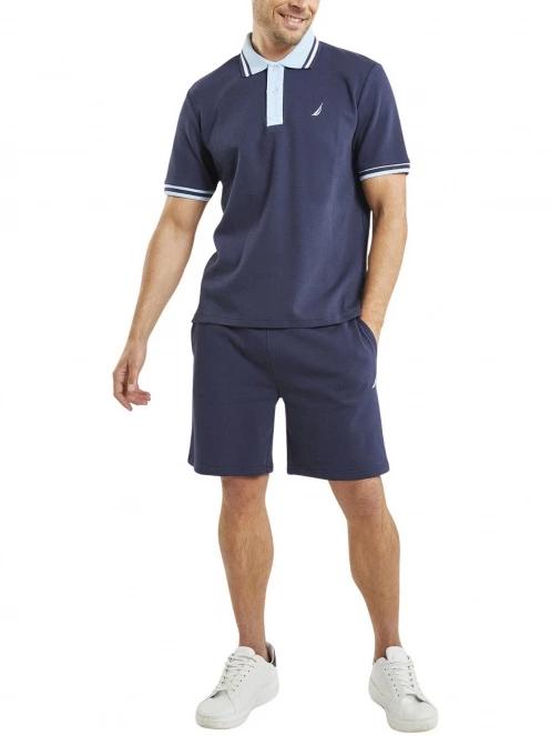 Nautica Langley Polo Shirt férfi galléros póló sötétkék színben 4