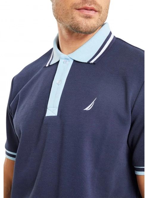 Nautica Langley Polo Shirt férfi galléros póló sötétkék színben 5