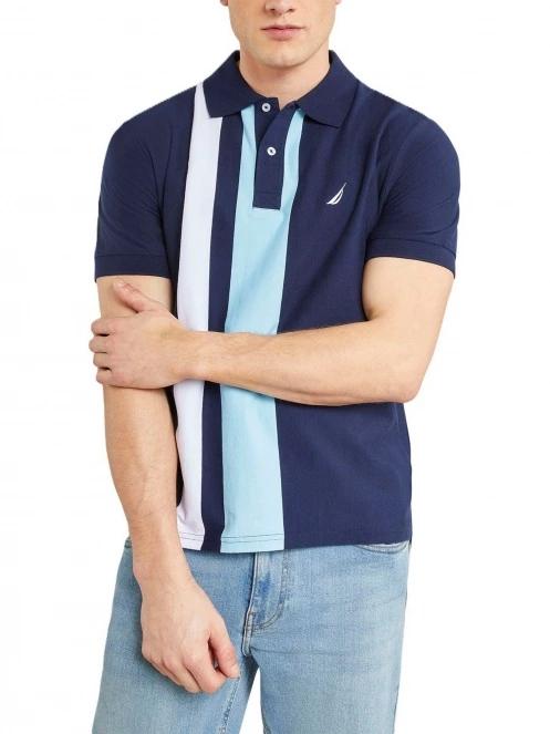 Nautica Cambridge Polo Shirt férfi galléros póló sötétkék színben 2