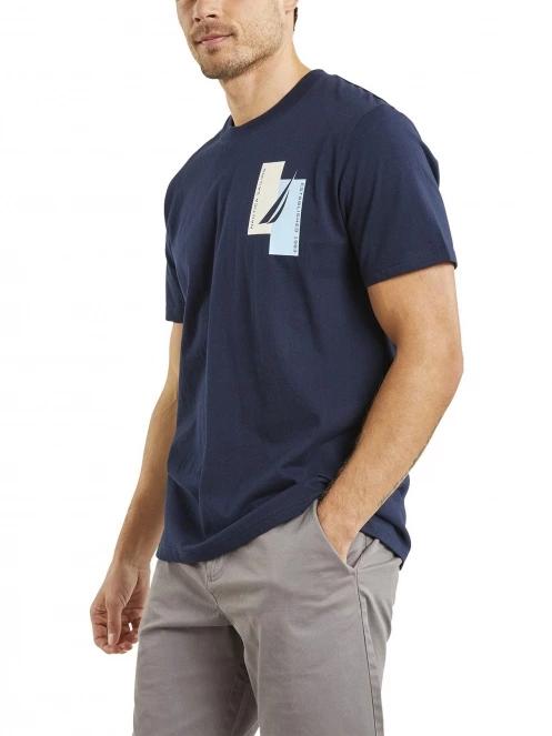 Nautica Niagara T-Shirt férfi rövid ujjú póló sötétkék színben 2