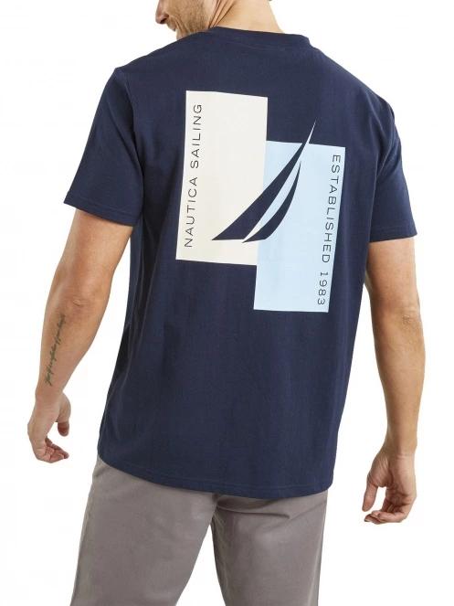 Nautica Niagara T-Shirt férfi rövid ujjú póló sötétkék színben 3