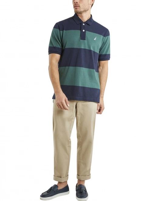 Nautica Thornton Polo Shirt férfi galléros póló zöld színben 4