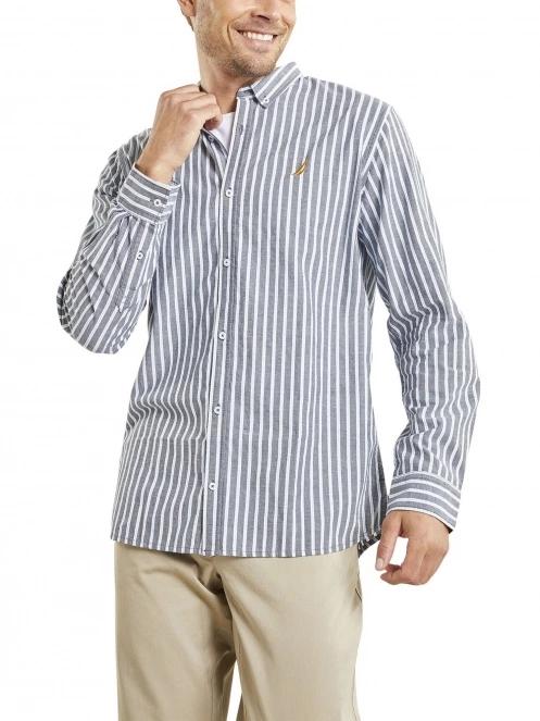 Nautica Edmonton LS Shirt férfi hosszú ujjú ing kék színben 2