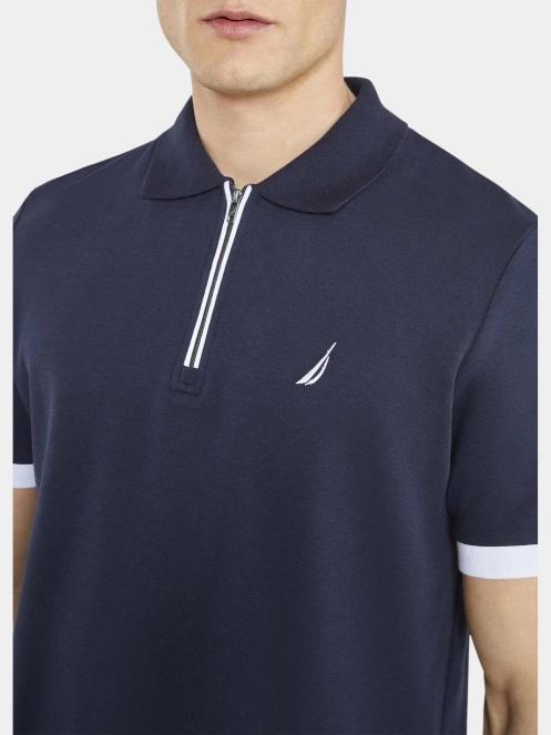 Nautica Halifax Polo Shirt férfi galléros póló sötétkék színben 4