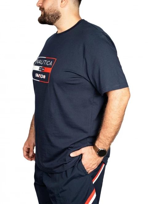 Nautica Alves B&T T-Shirt férfi rövid ujjú póló sötétkék színben 3
