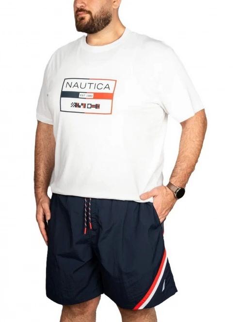 Nautica Alves B&T T-Shirt férfi rövid ujjú póló fehér színben 2