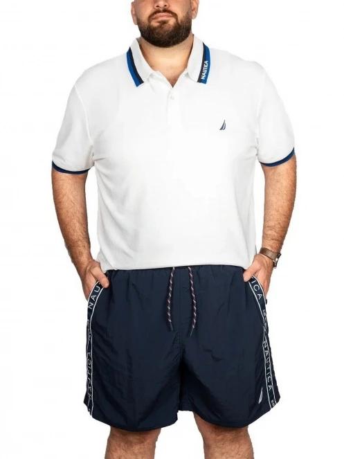 Nautica Elm B&T Polo Shirt férfi galléros póló fehér színben 5