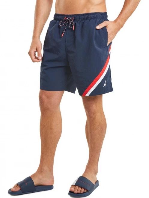 Nautica Grampian B&T 6” Swim Short férfi fürdőnadrág sötétkék színben 2