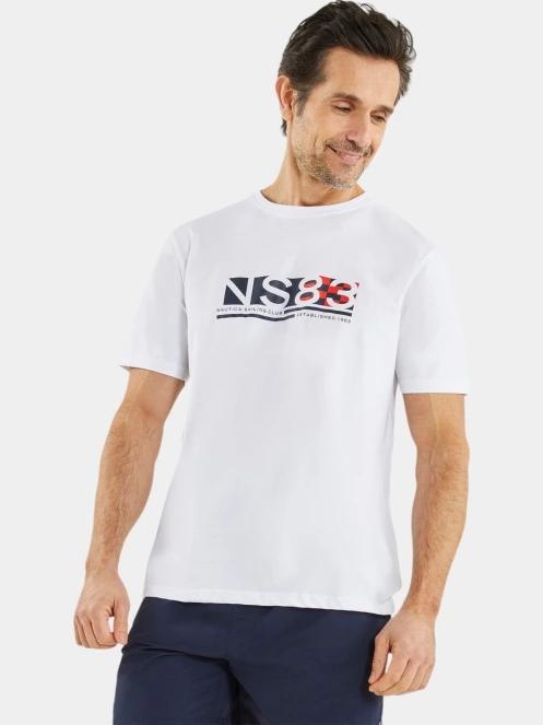 Nautica Areto T-Shirt férfi rövid ujjú póló fehér színben 2