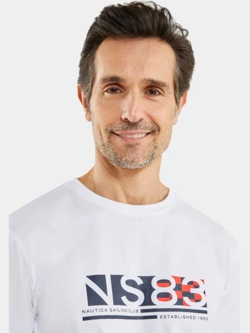 Nautica Areto T-Shirt férfi rövid ujjú póló fehér színben 4