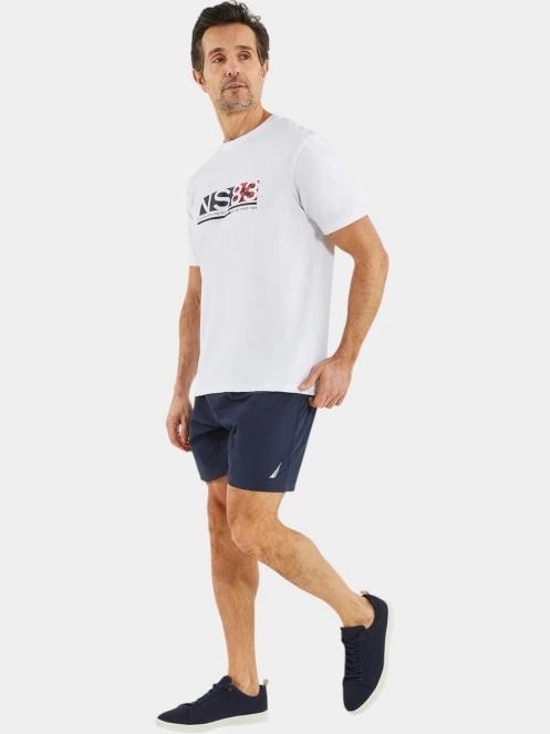 Nautica Areto T-Shirt férfi rövid ujjú póló fehér színben 5