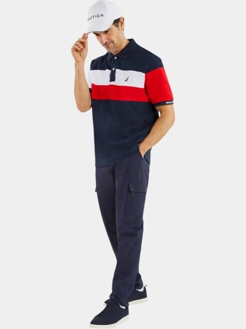Nautica Renford Polo Shirt férfi galléros póló sötétkék színben 5